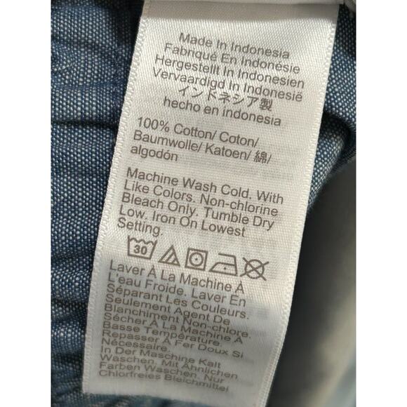 NWT‎ J.Crew Women's Chambray Drawstring Pocket Pull-On Tapered Leg Pants Size 4 - Picture 6 of 8